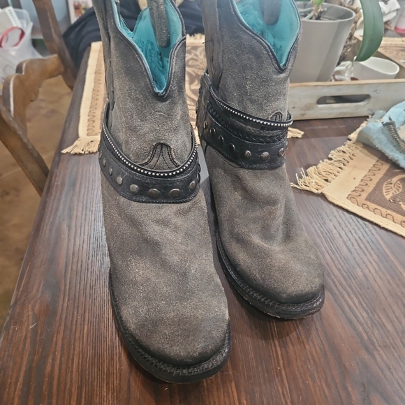 Corral Gray Ankle Boots for Women - Picture 1 of 4